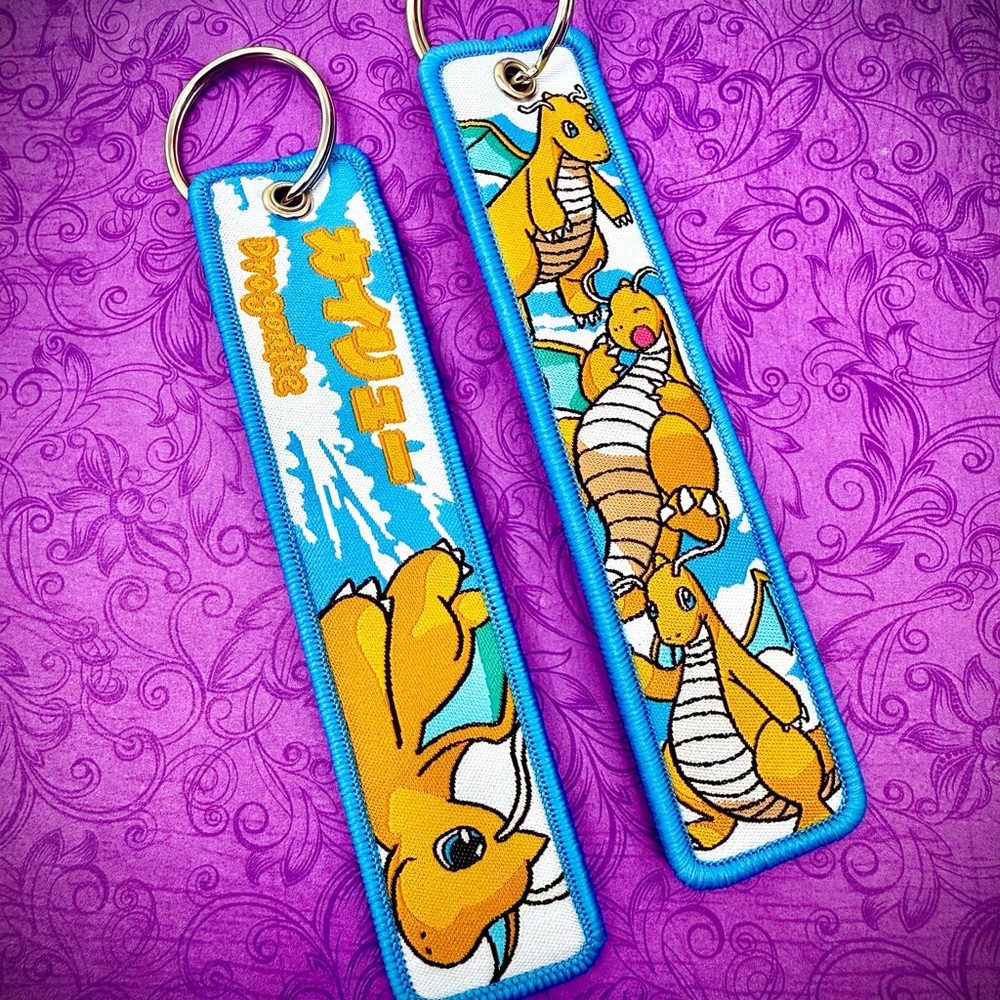 1 Piece Double Sided 5 Inch Pokemon Dragonite Keychain